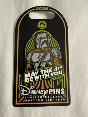 Disney Parks 2026 May The 4th Star Wars The Mandalorian LR Pin